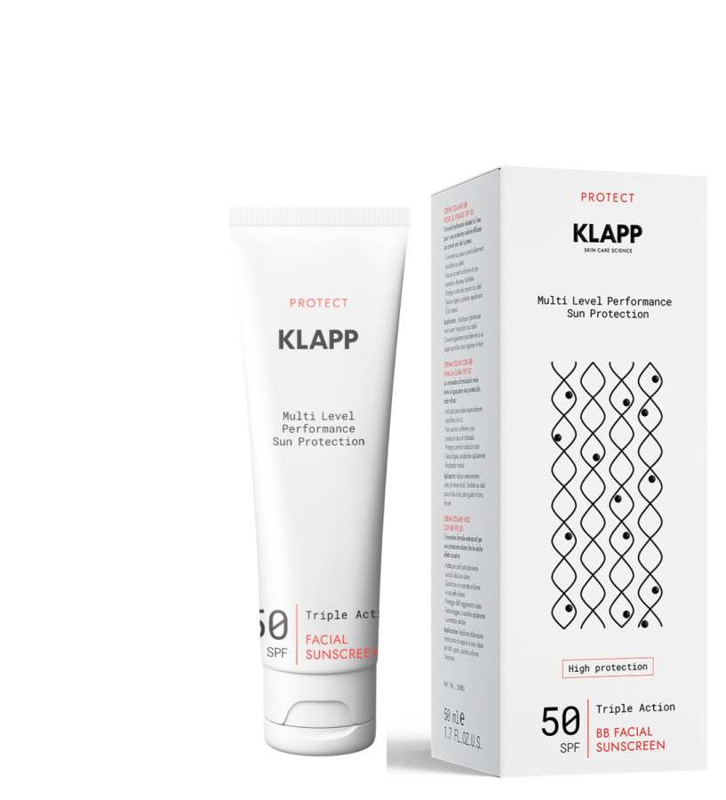 Klapp Крем солнцезащитный BB SPF50 Sun protect multi level performance