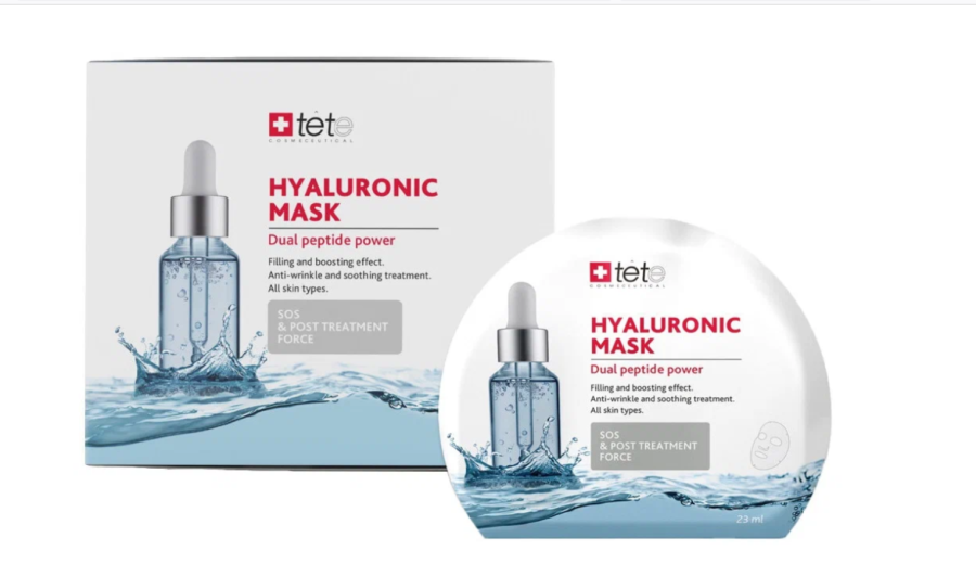 TETe Маска тканевая Hyaluronic Mask SOS and Post treatment force