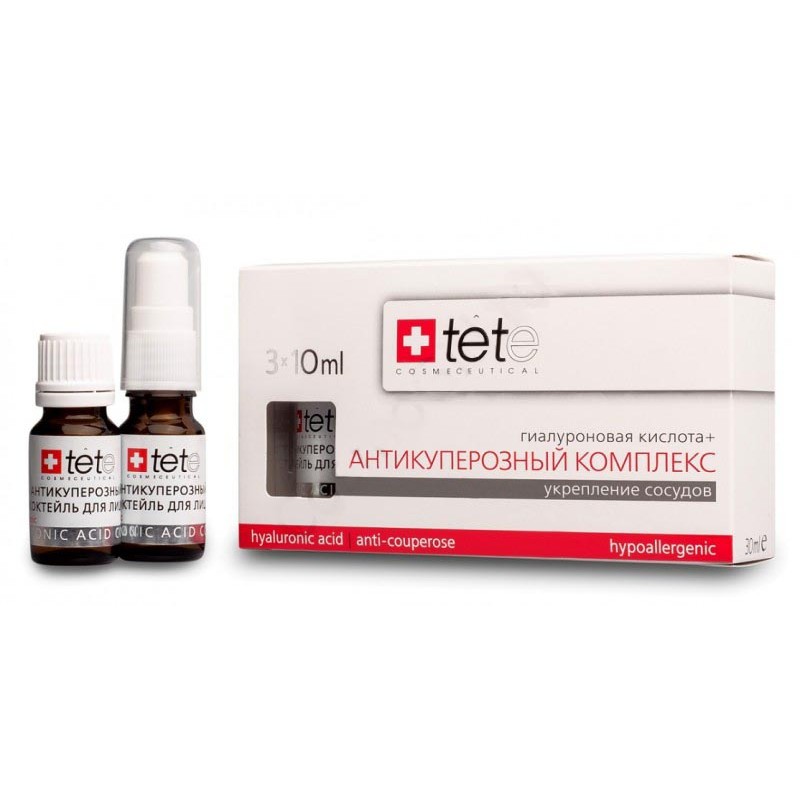 TETe Гиалуроновая кислота + Антикуперозный комплекс Hyaluronic acid + Anticouperose complex 