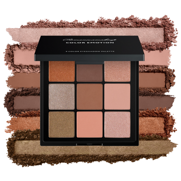 RomanovaMakeUp Палетка теней для век 9Color Eyeshadow Pallete COLOR EMOTION