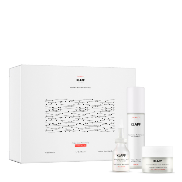 Klapp Набор Увлажнение Трио (3 ср-ва: крем 50мл+сыворотка 50мл+бустер 15мл)